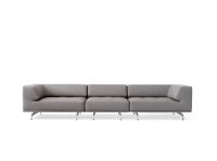 Billede af Fredericia Furniture 450 Delphi 3 Pers. Sofa L: 325 cm - Fiord 171/Aluminium
