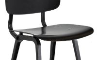 Billede af HAY Revolt Spisebordsstol SH: 46,5 cm - Black Powder Coated Steel/Black