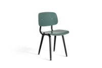Billede af HAY Revolt Spisebordsstol SH: 46,5 cm - Black Powder Coated Steel/Petrol Green