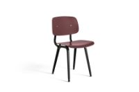 Billede af HAY Revolt Spisebordsstol SH: 46,5 cm - Black Powder Coated Steel/Plum Red
