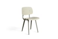 Billede af HAY Revolt Spisebordsstol SH: 46,5 cm - Beige Powder Coated Steel/Rice