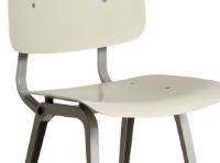 Billede af HAY Revolt Spisebordsstol SH: 46,5 cm - Beige Powder Coated Steel/Rice