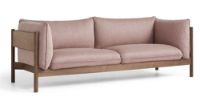 Billede af HAY Arbour 3 Seater B: 220 cm - Re-wool 648 / Oiled Waxed Solid Walnut