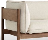 Billede af HAY Arbour 3 Seater B: 220 cm - Hallingdal 220 / Oiled Waxed Solid Walnut