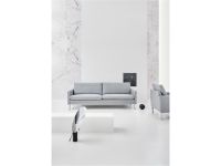 Billede af Mogens Hansen MH2615 3 pers. sofa L: 210 cm - Capture 4102/Børstet Stål