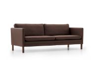 Billede af Mogens Hansen MH2614 3 pers. sofa L: 210 cm - Frej 16 Læder/Valnød