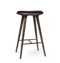 Billede af Mater High Stool H: 74 cm - Mørklakeret Eg