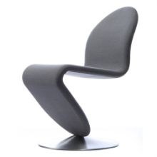 Billede af Verpan System 1-2-3 Dining Chair Standard SH: 47 cm - Steelcut Trio 2 153/Aluminium