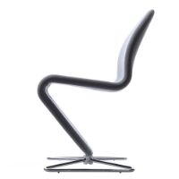 Billede af Verpan System 1-2-3 Dining Chair Standard SH: 47 cm - Steelcut Trio 2 153/Butterfly Aluminium