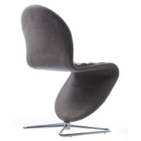 Billede af Verpan System 1-2-3 Dining Chair Deluxe - Divina MD 343/Butterfly Aluminium