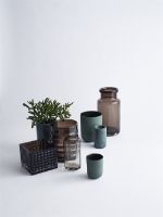 Billede af Louise Roe Wilma Glass Vase Ø: 15 cm - Smoke