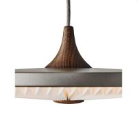 Billede af Le Klint Soleil Pendel S Thunder Sky W/Dimmer Ø: 35 cm - Smoked Oak  OUTLET