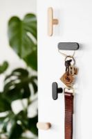 Billede af The Oak Men Band Knob Hook Large L: 8 cm - Dark Oak OUTLET