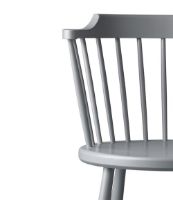 Billede af FDB Møbler J18 Spisebordsstol SH: 45 cm - Lysegrå OUTLET