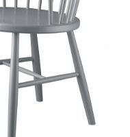 Billede af FDB Møbler J18 Spisebordsstol SH: 45 cm - Lysegrå OUTLET