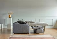 Billede af Innovation Living Eivor 140 Sovesofa m. Spring Madras - Sort Eg/Twist Granite