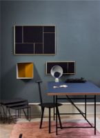 Billede af Please Wait to be Seated Blooper Table Lamp H: 35 cm - Ash Grey/Navy Blue 