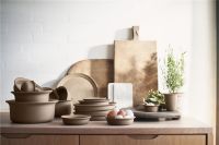 Billede af FDB Møbler V26 Grethe Meyer Ildpot Stor keramiks fad dyb Ø: 25 cm - Brun