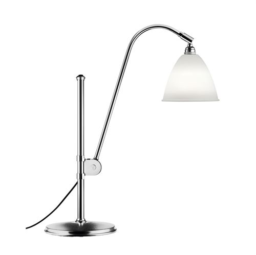 Bestlite BL1 Table Lamp Ø:16 cm Chrome Base - Bone China skærm