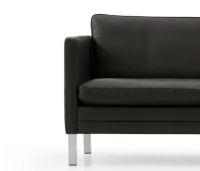 Billede af Mogens Hansen MH2614 2 pers. sofa L: 146 cm - Frej 18 Læder/Børstet stål