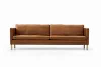 Billede af Mogens Hansen MH2614 2 pers. sofa L: 146 cm - Frej 15 Læder/Olieret Egetræ