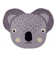 Billede af OYOY Koala Tæppe 100x85 cm - Grå OUTLET