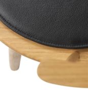 Billede af FDB Møbler R5 Nøje Hynde til J18 40x40 cm - Sort Læder 