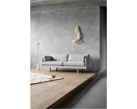 Billede af Erik Jørgensen EJ220 2062 2 Pers. Sofa 100 L: 212 cm - Foss 242/Krom