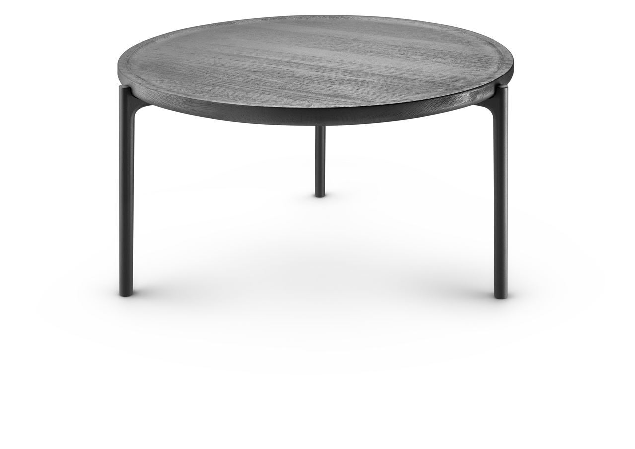 Billede af Please Wait To Be Seated Savoye Sofabord Ø: 60 H: 35 cm - Sortbejdset Eg