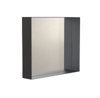 Billede af FROST UNU Spejl 4127 med hylderamme 50x60cm - Mat Sort