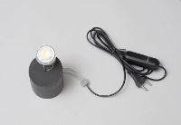 Billede af FLOS Chiara T Bordlampe H: 41 cm - Dark Grey/Olive Green Edge