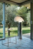 Billede af FLOS Chiara F Gulvlampe H: 145cm - Stainless Steel/Black Edge