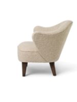 Billede af Audo Copenhagen Ingeborg Signatur Loungestol SH: 40 cm - Sacho Zero Boucle 001/Røget Eg