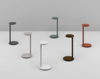 Billede af FLOS Oblique QI Bordlampe H: 35cm - Gloss Grey