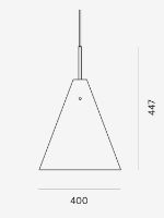 Billede af LYFA Bent Karlby MOSAIK 400 Pendel Ø: 40 cm - Mat Hvid OUTLET