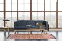 Billede af Fredericia Furniture Erik Jørgensen EJ 315-2 2 Pers. Sofa L: 153 cm - Mood 2104 Sort/Sæbebehandlet Eg