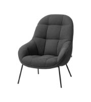 Billede af Wendelbo Mango Chair SH: 40 cm - Black Powder Coated Steel/Remix 143