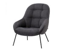 Billede af Wendelbo Mango Chair SH: 40 cm - Black Powder Coated Steel/Remix 163