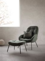 Billede af Wendelbo Mango Stool H: 40 cm - Black Powder Coated Steel/Remix 123