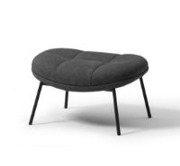 Billede af Wendelbo Mango Stool H: 40 cm - Black Powder Coated Steel/Remix 133