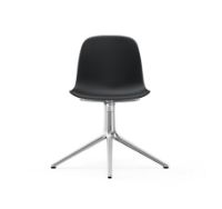 Billede af Normann Copenhagen Form Drejestol SH: 44cm - Sort/Aluminium