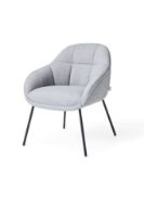 Billede af Wendelbo Mango Mini Chair SH: 46 cm - Black Powder Coated Steel/Remix 143