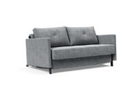 Billede af Innovation Living Cubed Sovesofa m. Armlæn L: 140 cm - Twist Granite/Mat Sort