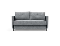 Billede af Innovation Living Cubed Sovesofa m. Armlæn L: 140 cm - Twist Granite/Mat Sort