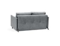 Billede af Innovation Living Cubed Sovesofa m. Armlæn L: 140 cm - Twist Granite/Mat Sort