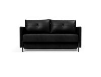 Billede af Innovation Living Cubed Sovesofa m. Armlæn L: 140 cm - Faunal Black/Mat Sort