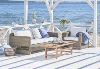 Billede af Sika-Design Julian Sofabord 140x55 cm - Old Teak 