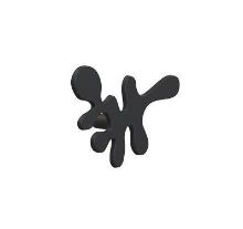 Billede af FROST Signatures Mini Camouflage Krog 5,8x8cm - Mat Sort