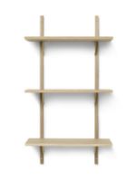 Billede af Ferm Living Sector Shelf T/N 54x102 cm  Oak- Brass