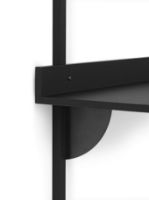 Billede af Ferm Living Sector Desk 87x45,1 cm - Black Ash/Black Brass